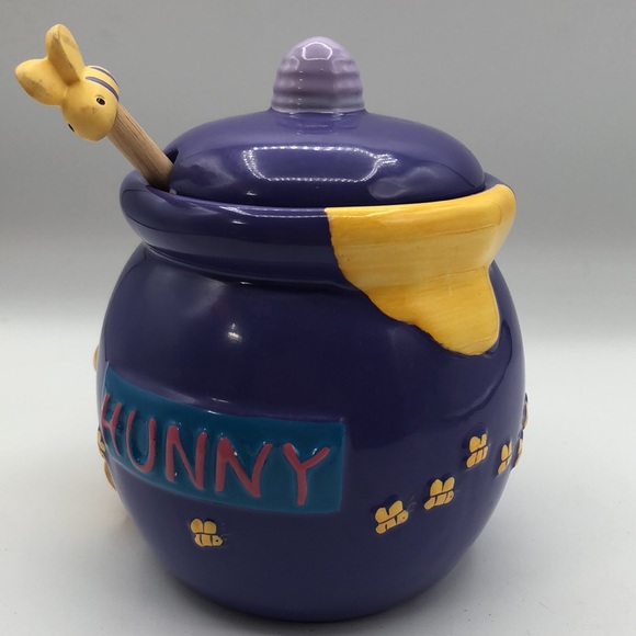 FTD Florists Vintage 2000 Disney Winnie The Pooh “Hunny Pot" Ceramic - Picture 4 of 10